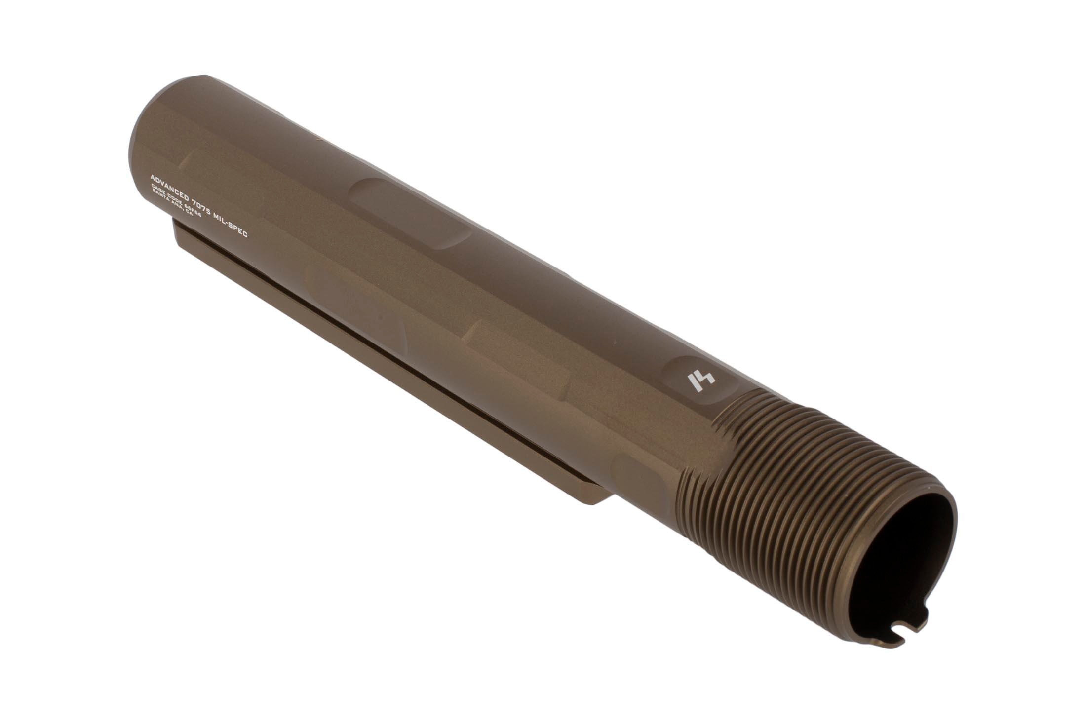 Strike Industries Advanced Receiver Extension Buffer Tube, Flat Dark Earth - SI-AR-ARE-T7-FDE